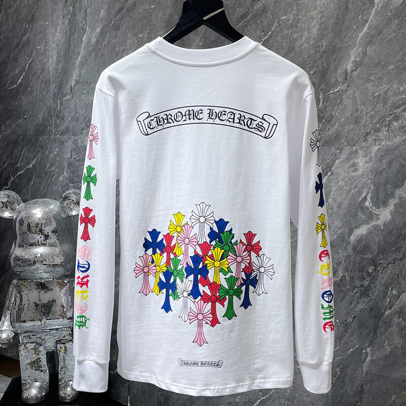 Chrome Hearts Long Sleeve T-Shirt White #8685