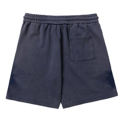 LANVIN Splash ink sports Shorts Navy blue