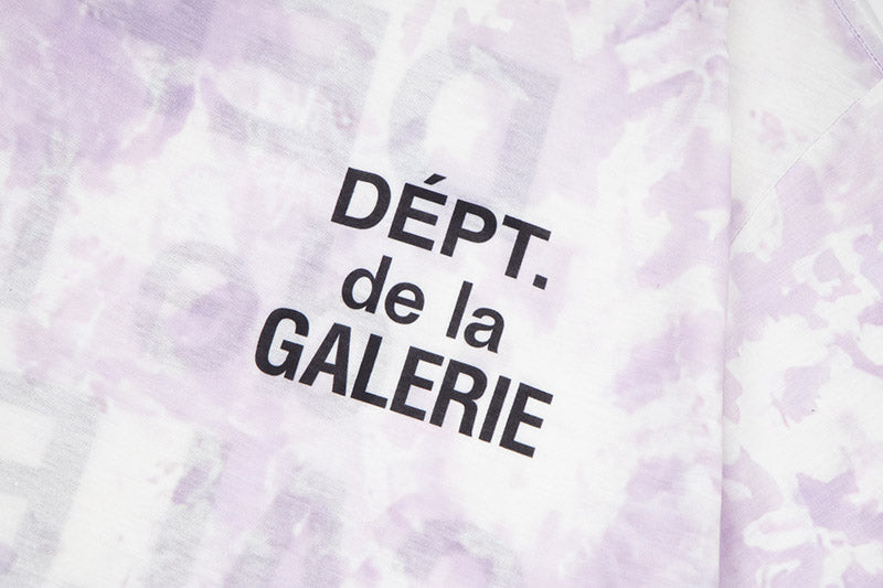 GALLERY DEPT. Tie-Dyed Logo-Print Cotton-Blend Jersey T-Shirt