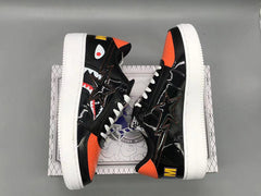 A Bathing Ape Bape Sta Low Mad Shark Black Orange