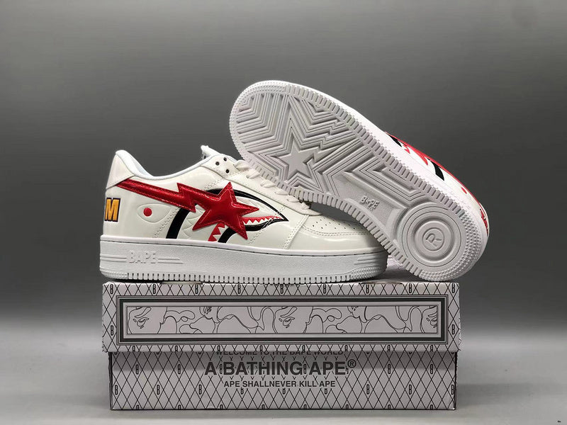 A Bathing Ape Bape Sta Low Shark White