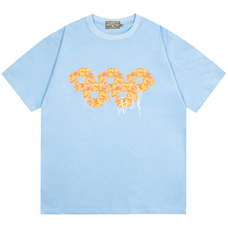 Denim Tears Flame Print Kapok T- Shirts