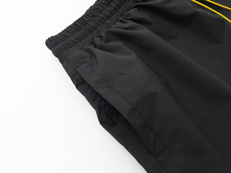 RHUDE track shorts logo embroidered board shorts