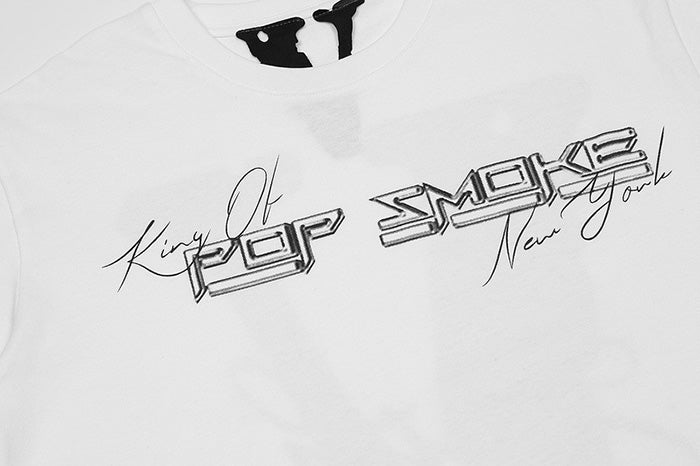 Pop Smoke x Vlone Faith King of New York White T-Shirt